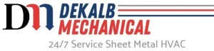 DeKalb Mechanical logo representing real estate development support through HVAC services for residential, commercial, and industrial construction.