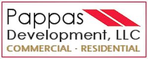 Pappas Development LLC logo representing community-focused real estate development in the DeKalb and Sycamore area for over 30 years.